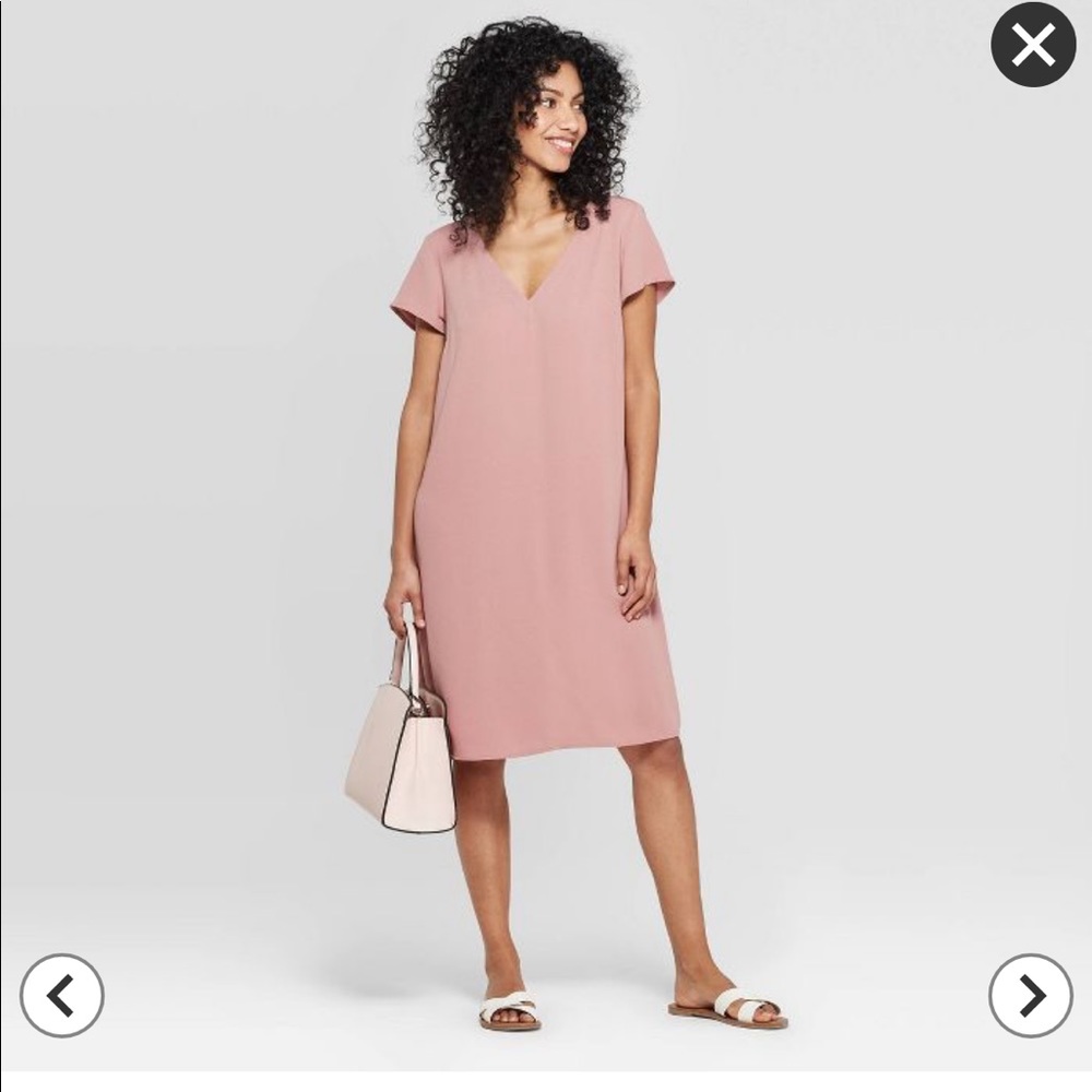 V neck crepe dress!